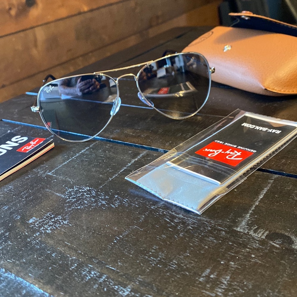 Ray ban aviator glasses